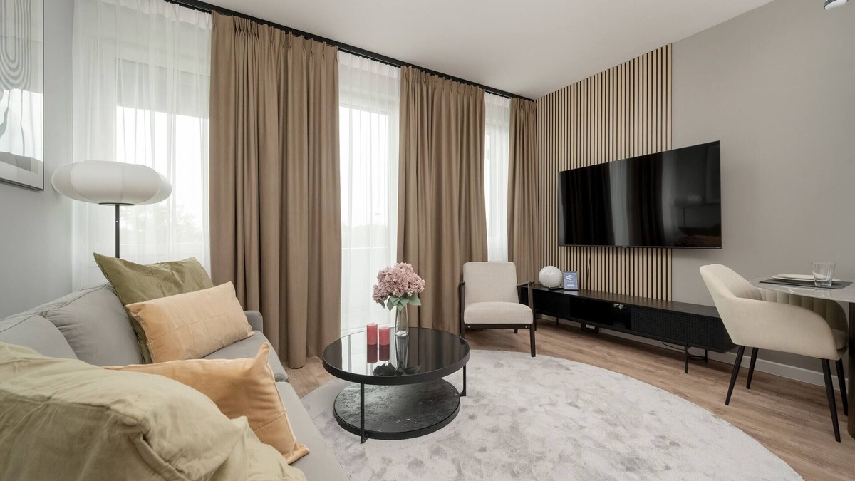 Krzyki Apartment | Zwycięska 3 | One Bedroom Apartments in Wrocław | Air Conditioning | Parking | 4 People