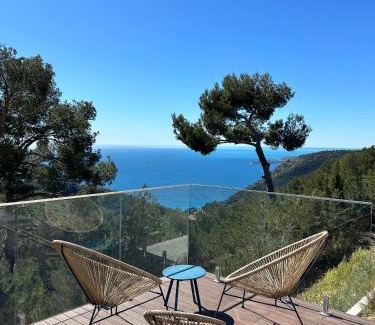 Eze Apartment | Èze - Appartement dans bas de villa avec piscine près de Monaco
