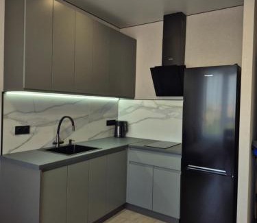 Vapnyarka Apartment | Апартаменти на Марсельській 62 в ЖК Острова, 1 спальня та кухня-студія