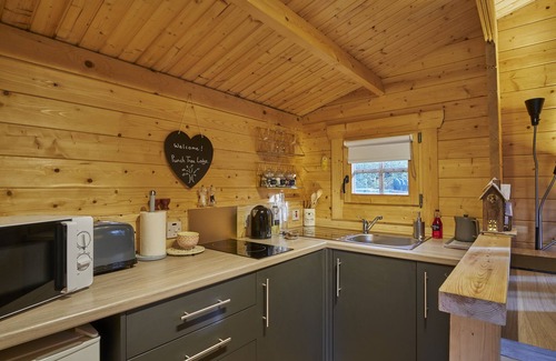 Carluke Cabin | 1-bed Cabin, 2 Adults, Wood Burning Hot Tub & Fire