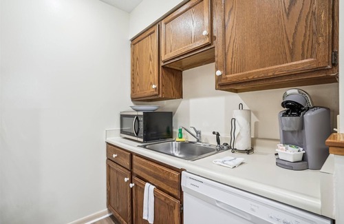 West Bridgewater House | 106 One bedroom Queen Suite on the 1st floor w/outdoor heated pool