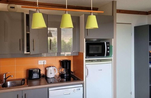 Bergers Apartment | 120m from shops, 7th floor, swimming pool, sauna, balcony, tv, ski locker, 59m², Alpe d'Huez