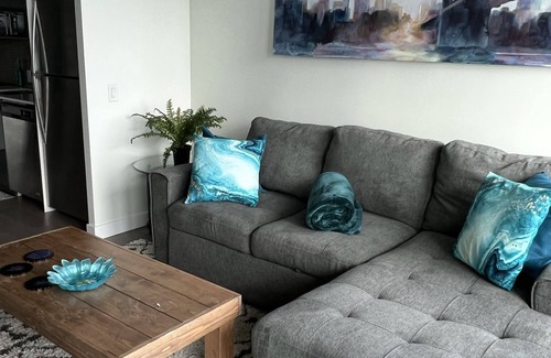 Downtown Winnipeg Apartment | 2 bed downtown sleeps 5 across jets arena king bed