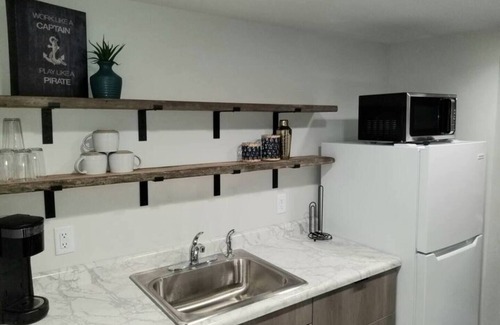 Arnolds Park Apartment | 2 bedrooms with queen beds.