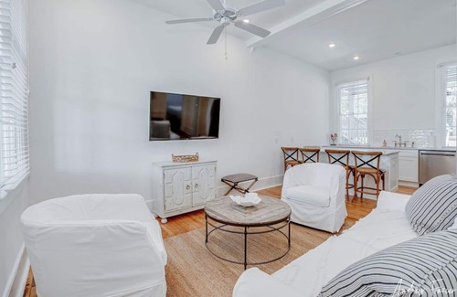 Tybee Island Condo | 2 King Bedrooms in Historic Barracks at North Beach