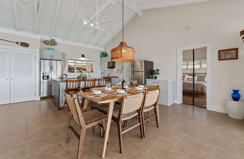 Estate Frenchman Bay Villa | 2 oceanfront suites with water access! Solar/batt