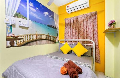 Rawang Apartment | 2 scenic air cond bedrooms, 1 room ceiling fan, near Bandar Rawang