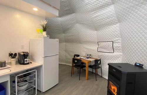 Weslemkoon RV Rental | 26 Foot Glamping Dome with Lake Access and Hot Tub on a 32 Acre Property