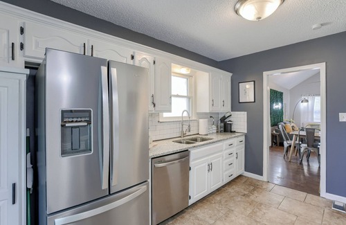 Westwood House | 3-bedroom bungalow in peaceful Kansas City with AC, WiFi, Hot Tub, and Fire Pit