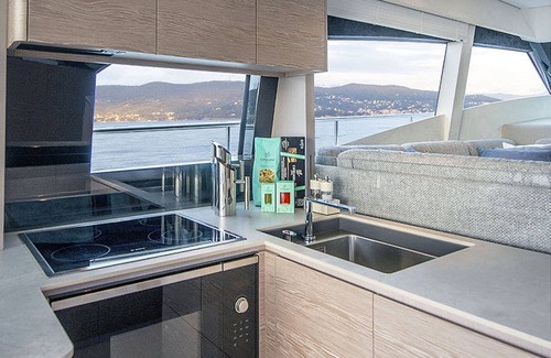 Cove Makarac (Milna) Boat Rental | 3-bedroom Santa Barbara Yacht in charming Podstrana with AC, WiFi , Flat TVn