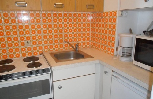 La Toussuire Apartment | 32m2 SOUTH garden level, view of the Arves needles.