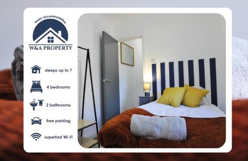 Kettering House | 4 berooms 7 beds house in Kettering 2 showers Garden Fast Wi-Fi