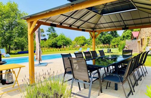 Capdrot House | 4-Star Tourism Rated Holiday Home, 6 Bedrooms, with Air Con & Private Heated 10x4M Salt Water Pool - 45 Mins from Sarlat