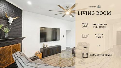 DeSoto Villa | 5BR Holiday Getaway in DeSoto with Pool, Hot Tub & Cinema