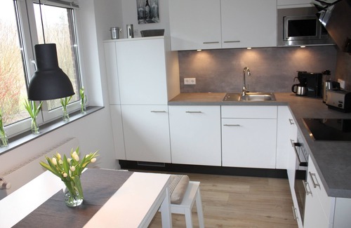 Vollerwiek Apartment | 90 sqm sunny apartment with garden use