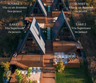 Moara Vlasiei Ski Chalet | A-BY THE LAKE - PRIVATE A FRAME VILLAS