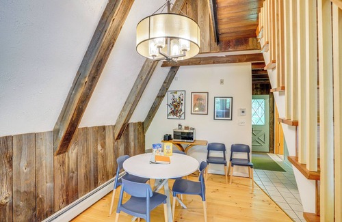 Becket Cabin | A-Frame Cabin w/Furnished Deck in Becket!