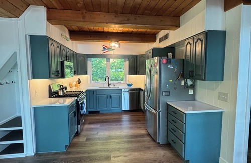 Cold Spring Cabin | A Hygge Hüs, a charming A-Frame nestled on the shores of Lake Bolfing