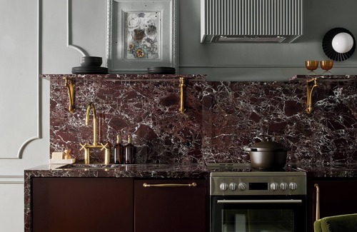 Stratford Hotel | A spacious two bedroom suite filled with bold wallpaper & sophisticated charm