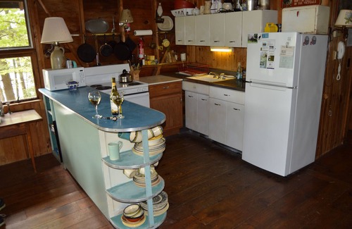 Sandwich Cabin | A Very Special Place:Privacy plus Views at Simple, Secluded Lakefront Cabin