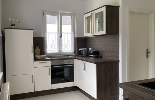 Mellenbach-Glasbach Condo | Absolutely quiet location, beautiful view, garden, charging station, table football, darts