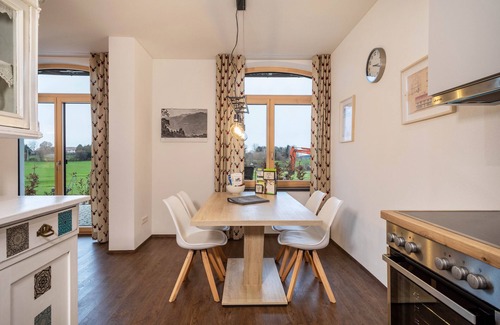 Christazhofen Apartment | Accessible Holiday Apartment "Butterei" with Private Terrace & Wi-Fi