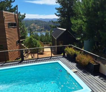 Vichuquen House | Acuarela minicasas con piscina en Lago Vichuquen