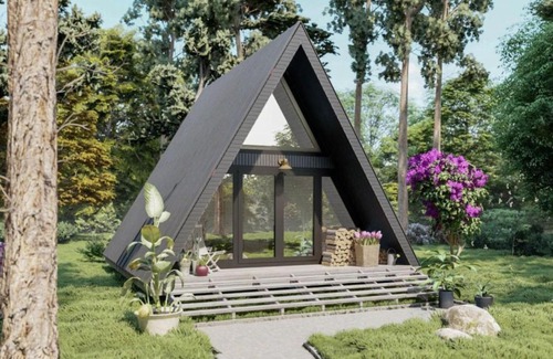 Oakwood House | AFrame Tranquility Creekside Chic Retreat Cabin 9