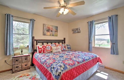 Montello House | Airy Cottage with Dock and Views on Buffalo Lake!