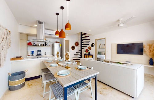 Zama Apartment | Aldea Zama condo with rooftop pool, private balcony, & great location