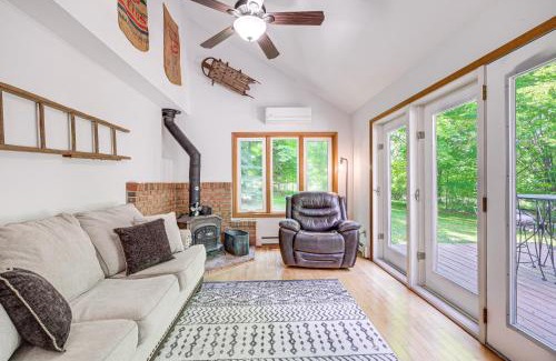 Alden House | Alden Home with Fire Pit Steps to Torch Lake!