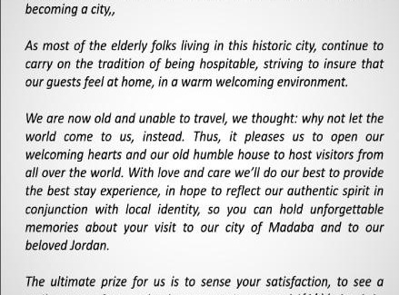 Madaba Apartment | Alice & Andrew Apt. Few Steps to Madaba Old City Center