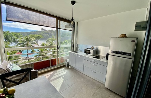 Arue Apartment | All the comfort, superb view, direct access to the beach, in a 4 * resort