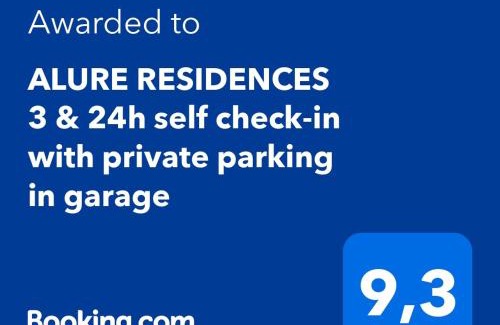 Banska Bystrica Apartment | ALURE RESIDENCES 3 & 24h self check-in, parking in the garage in the apartment building included, new building, terrace, green location with a forest park with a lake, children's playground