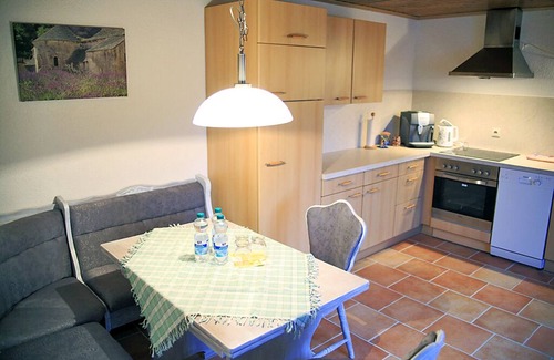 Siedelsbrunn Apartment | Apartment in an idyllic forest location with private balcony and terrace