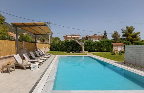 Nea Makri Villa | Apanemi Villa-Private Pool