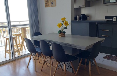 Barra Velha Apartment | Apart. Standing on the sand in Barra Velha, 25 km from Beto Carrero