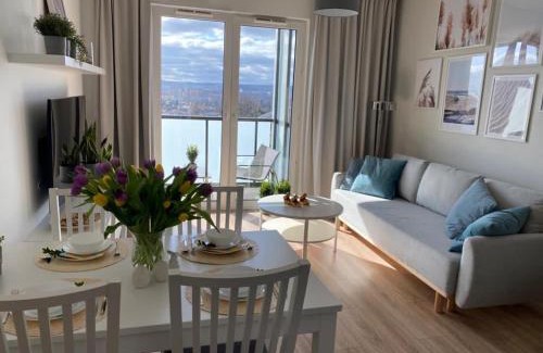 Nowy Port Apartment | Apartament 12 piętro z widokiem na Gdansk - parking w cenie pobytu