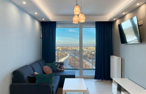 Witomino Apartment | Apartament z widokiem na panoramę Gdyni w Modern Tower ATAL