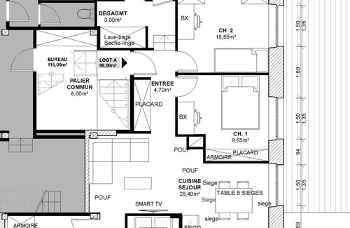 Trevenans Apartment | Apartment 5 minutes from the TGV station and the entrance to the A36 motorway