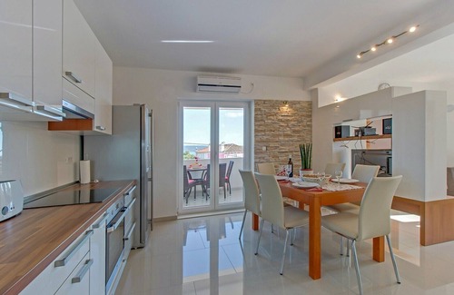 Nerezine Apartment | Apartment CLAIRE with large heated pool 50m2 and sea view