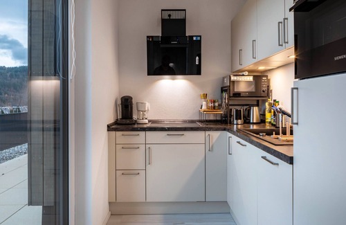 Waldkirch Apartment | Apartment 'Felsenkeller 16' with Mountain View, Private Terrace and Wi-Fi