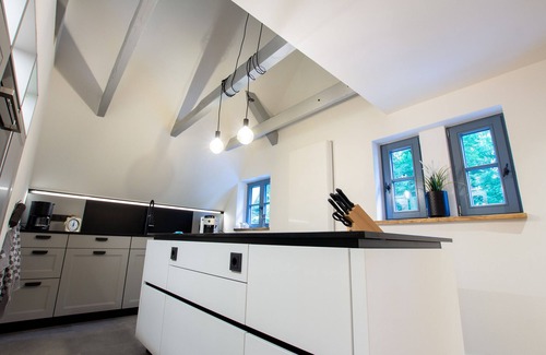 Brilon Apartment | Apartment 'Michels Mühle - Pitt Sin Atelier' with Private Terrace, Private Garden and Wi-Fi