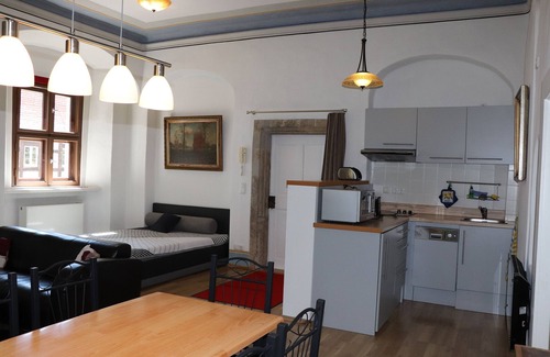 Maxen Apartment | Apartment-Private Bathroom-Garden view-Fewo Pfarrhaus Maxen