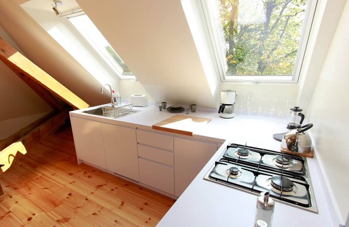 Werder Apartment | Apartment Schönefeld - attic, Studio panoramic view