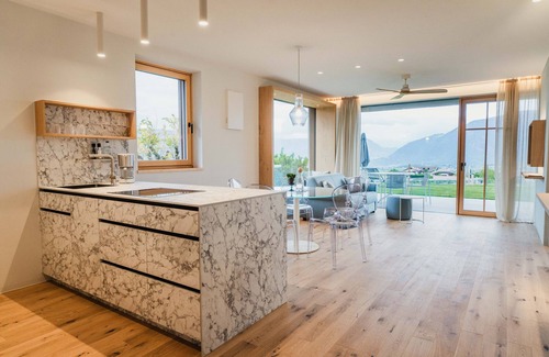Berg/Monte Apartment | Apartment 'Valentinerhof Apt Air' with Mountain View, Shared Pool and Wi-Fi