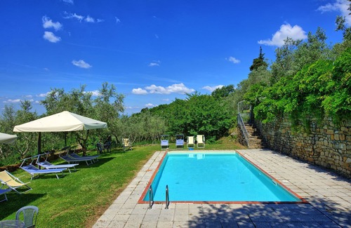 Greve in Chianti Apartment | Apartment with WIFI, pool, TV, patio, pets allowed, panoramic view, close to Greve In Chianti