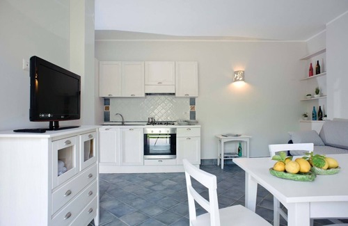 Villammare Apartment | Apartment with terrace. Shared pool. 150 metres from beach