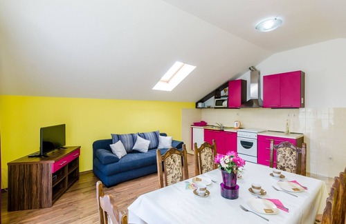 Srebreno Apartment | Apartments Mali Paradiso - Two Bedroom Apartment with Balcony and Pool View (A4)