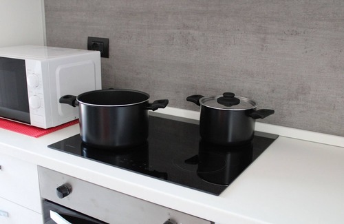 Somma Lombardo Apartment | appartment near Malpensa Airport, double bed and double sofa, bathroom, kitchen